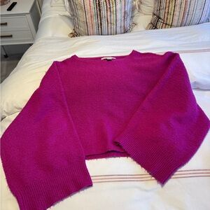Forever 21 Magenta Wide Sleeve Sweatet